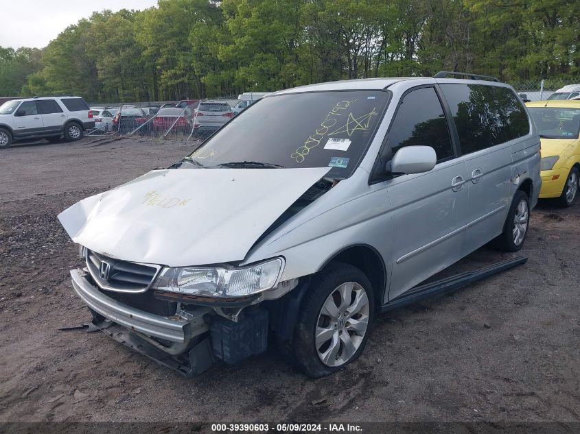 2002 Honda Odyssey Ex VIN: 5FNRL186X2B051930 Lot: 39390603