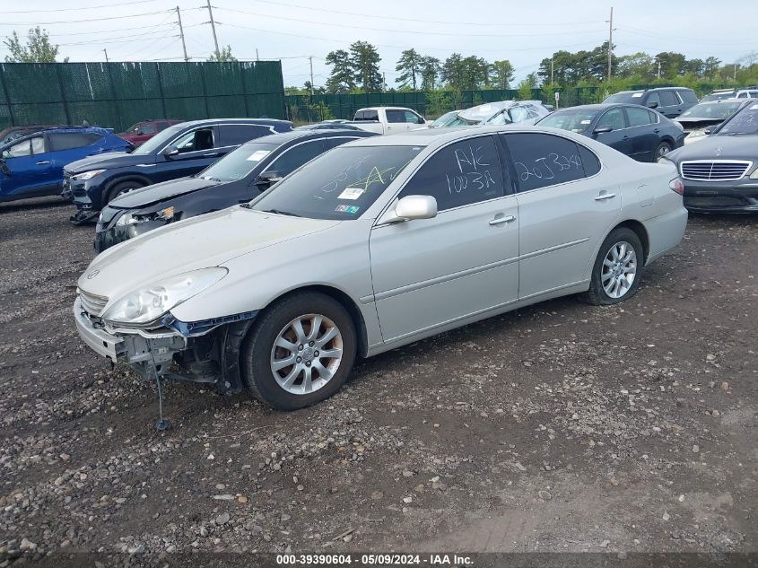 2004 Lexus Es 330 VIN: JTHBA30G645042779 Lot: 39390604