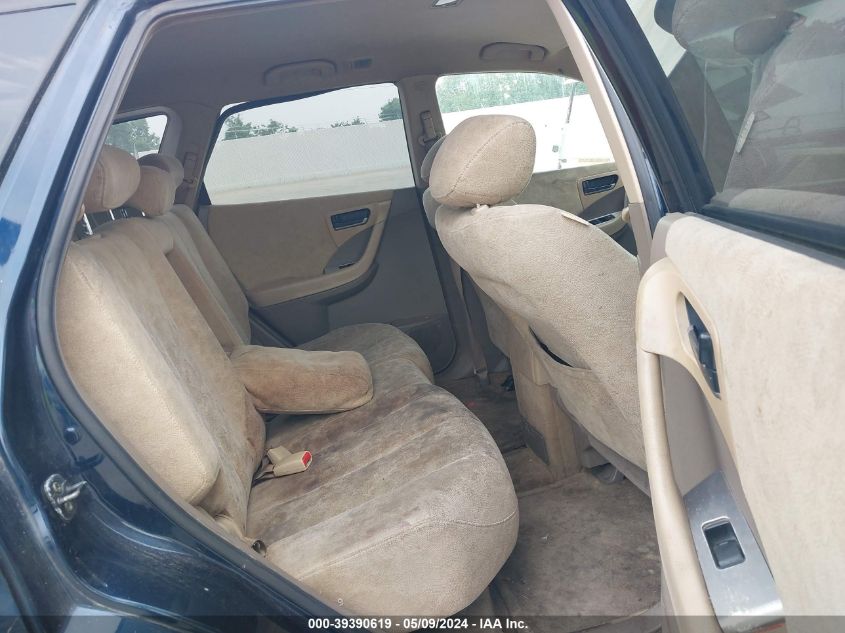 2005 Nissan Murano Sl VIN: JN8AZ08T95W308639 Lot: 39390619