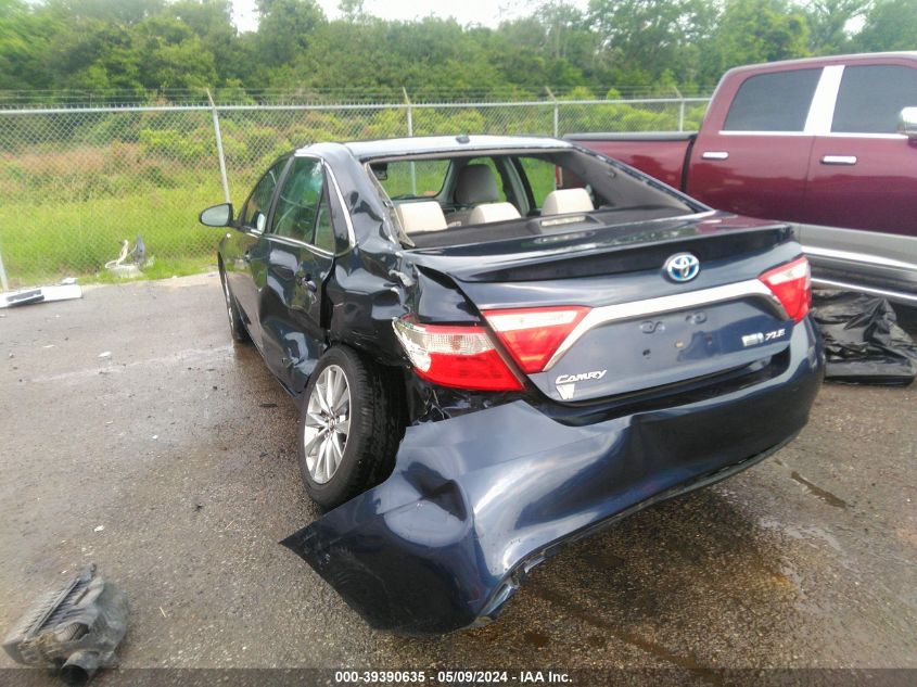 2016 Toyota Camry Hybrid Xle VIN: 4T1BD1FK8GU198434 Lot: 39390635