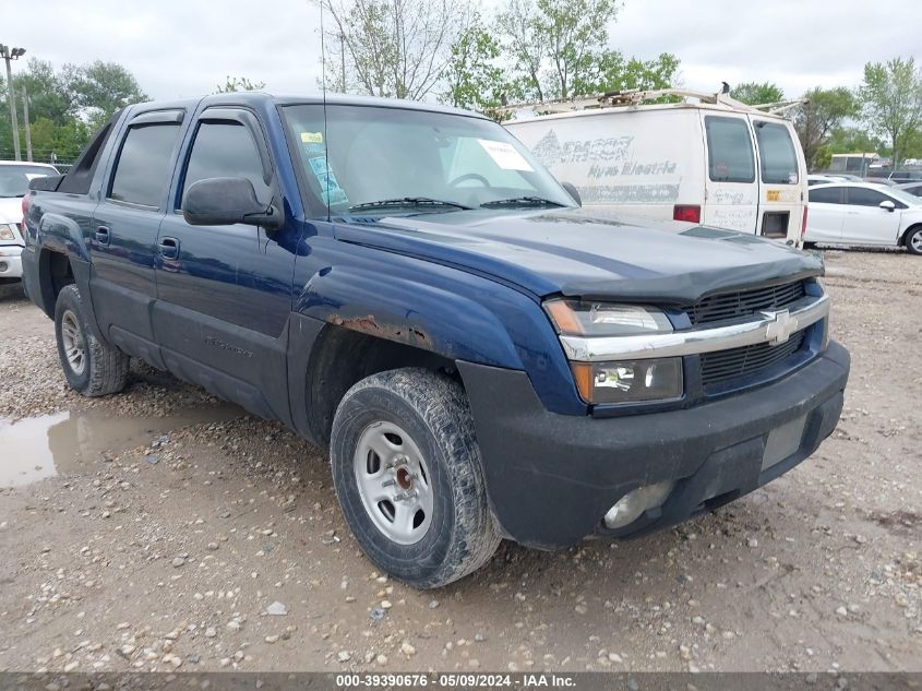 2002 Chevrolet Avalanche 1500 VIN: 3GNEC13T92G345400 Lot: 39390676