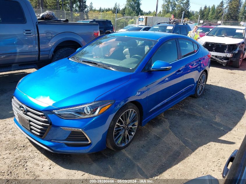 2017 Hyundai Elantra Sport VIN: KMHD04LBXHU332100 Lot: 39390686