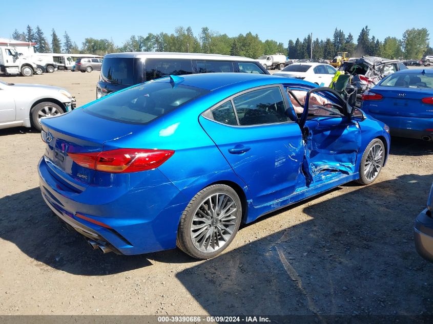 2017 Hyundai Elantra Sport VIN: KMHD04LBXHU332100 Lot: 39390686