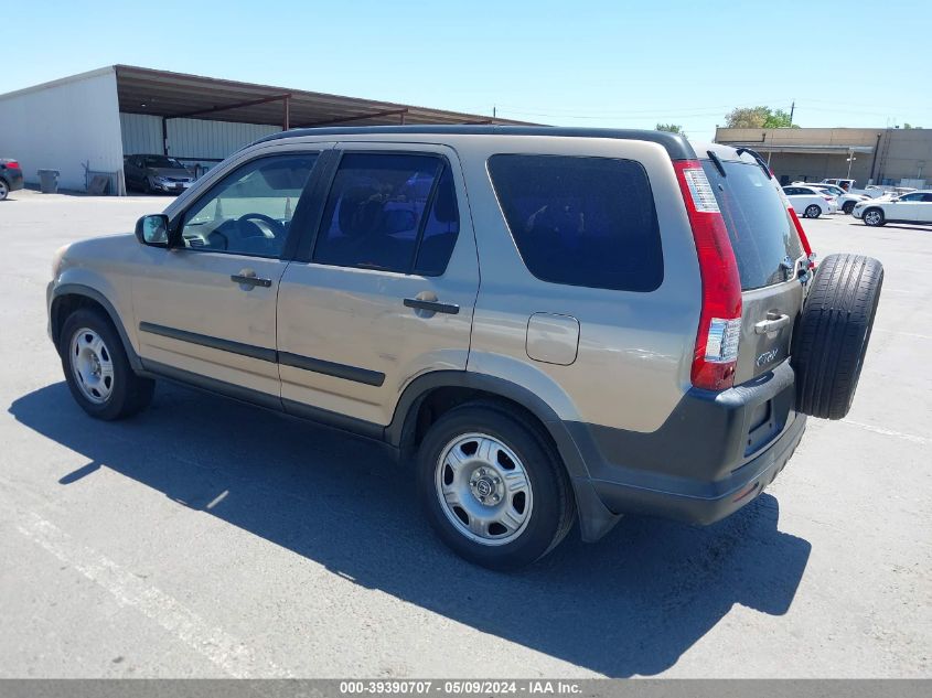 2005 Honda Cr-V Lx VIN: JHLRD68505C013516 Lot: 39390707