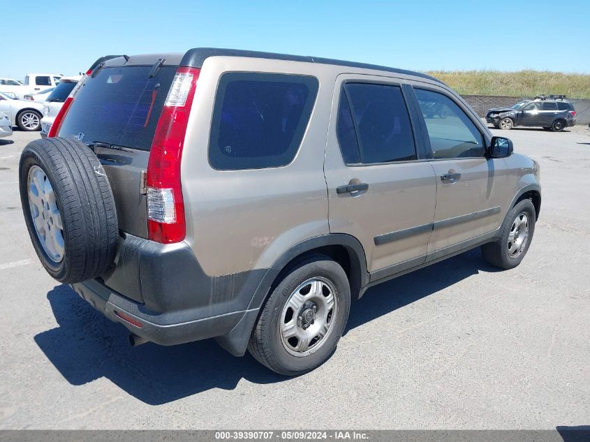 2005 Honda Cr-V Lx VIN: JHLRD68505C013516 Lot: 39390707