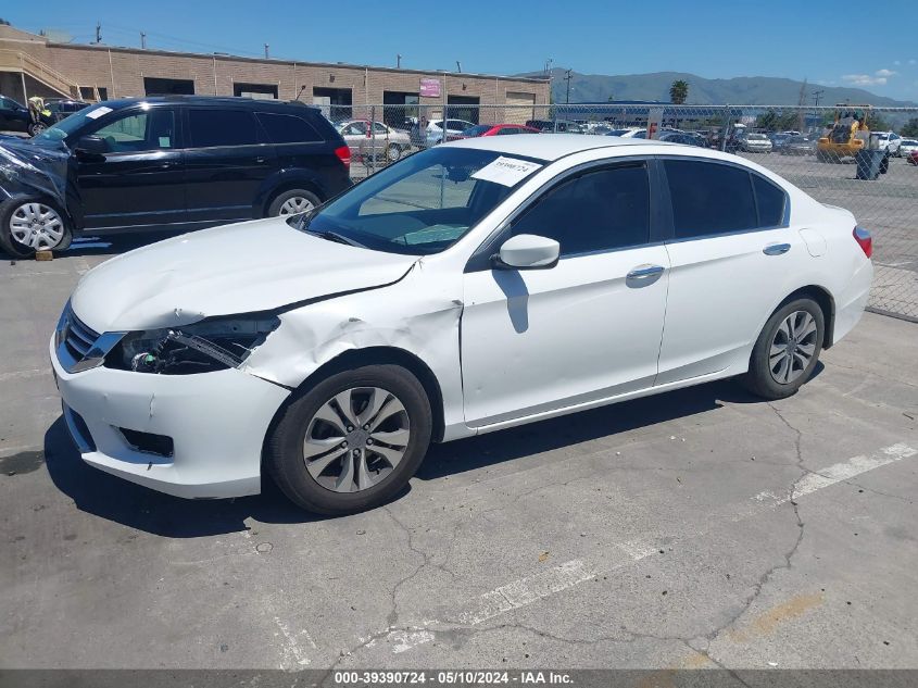 2013 Honda Accord Lx VIN: 1HGCR2F30DA052231 Lot: 39390724