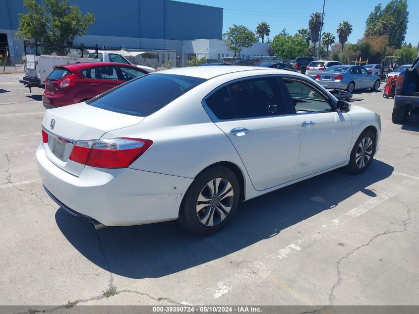 2013 Honda Accord Lx VIN: 1HGCR2F30DA052231 Lot: 39390724