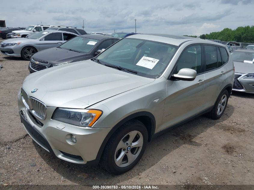 2012 BMW X3 xDrive28I VIN: 5UXWX5C52CL722310 Lot: 39390783