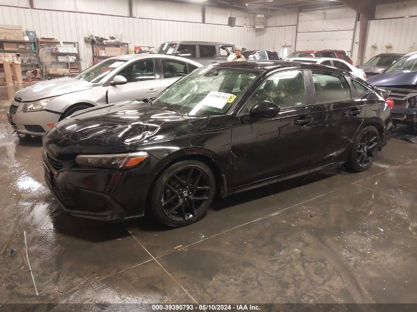 2022 Honda Civic Sport VIN: 2HGFE2F58NH581746 Lot: 39390793