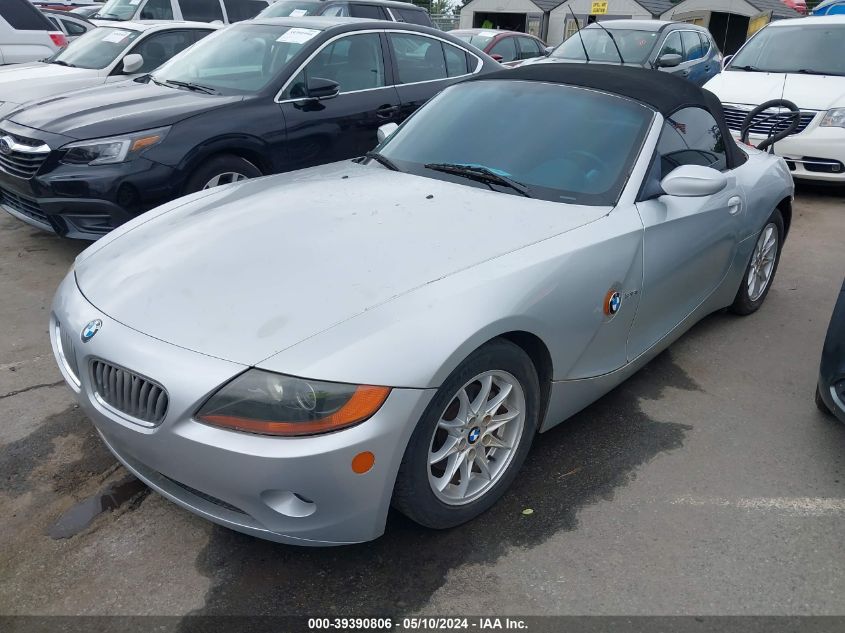 2003 BMW Z4 2.5I VIN: 4USBT33423LS46464 Lot: 39390806