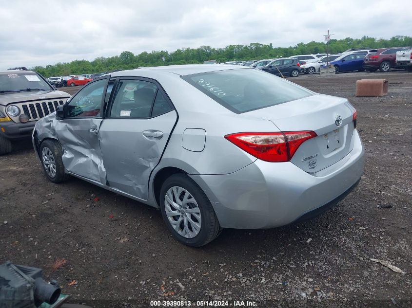 2018 Toyota Corolla Le VIN: 5YFBURHE0JP791610 Lot: 39390813