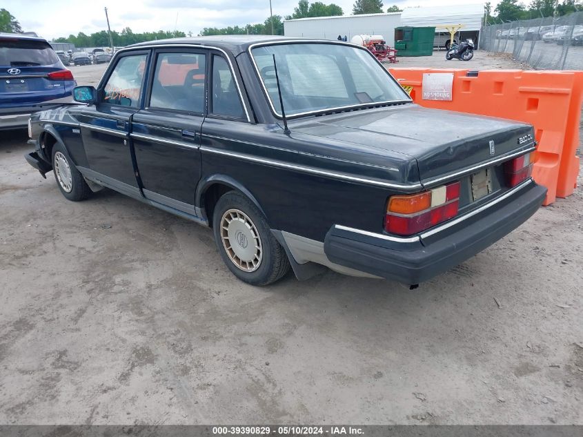 1986 Volvo 244 Dl/Gl VIN: YV1AX884XG1189535 Lot: 39390829