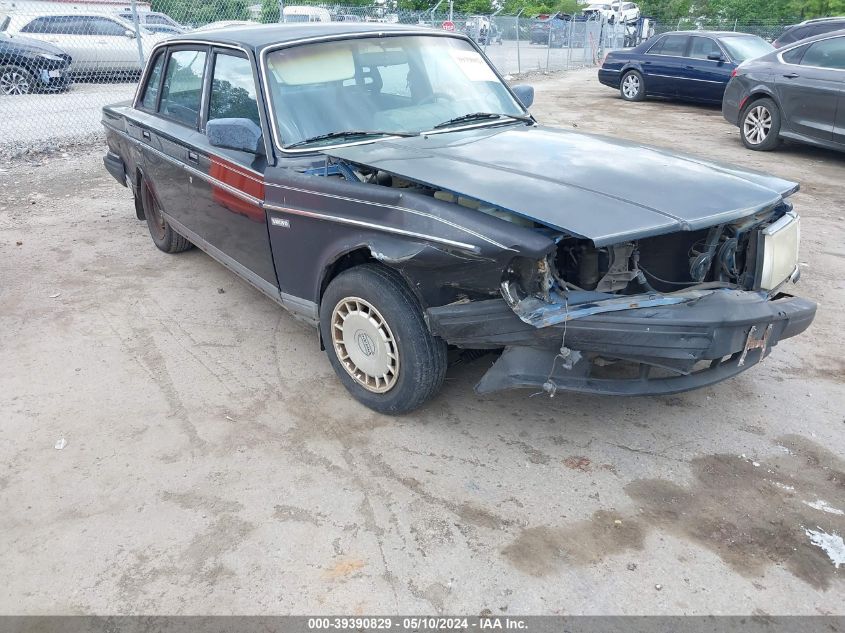 1986 Volvo 244 Dl/Gl VIN: YV1AX884XG1189535 Lot: 39390829