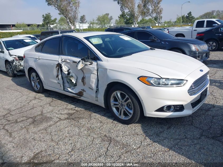 2016 Ford Fusion Energi Titanium VIN: 3FA6P0SU6GR144934 Lot: 39390858