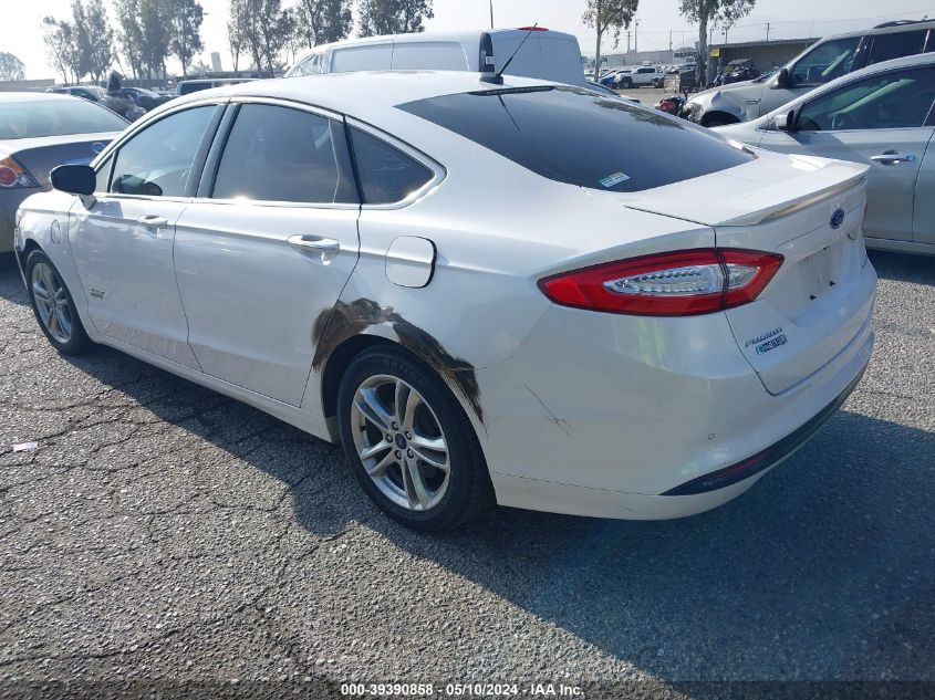 2016 Ford Fusion Energi Titanium VIN: 3FA6P0SU6GR144934 Lot: 39390858