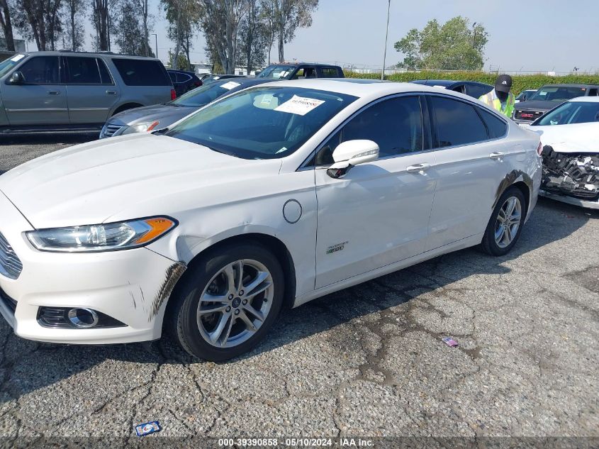 2016 Ford Fusion Energi Titanium VIN: 3FA6P0SU6GR144934 Lot: 39390858