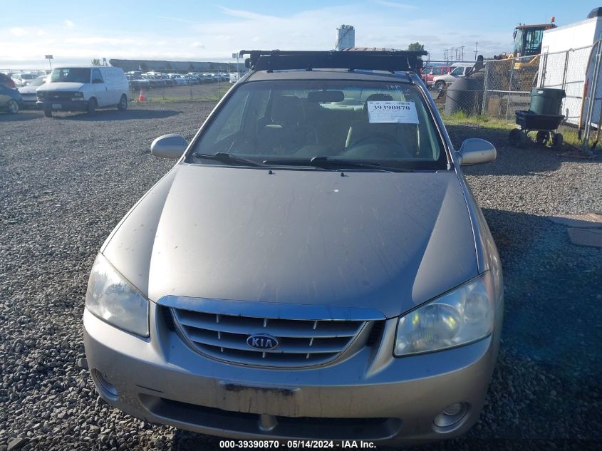 2006 Kia Spectra Ex/Lx/Sx VIN: KNAFE122065267499 Lot: 39390870