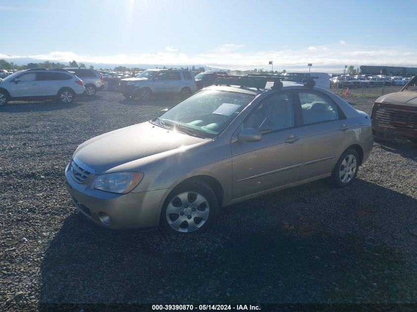 2006 Kia Spectra Ex/Lx/Sx VIN: KNAFE122065267499 Lot: 39390870