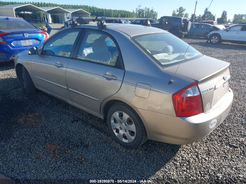 2006 Kia Spectra Ex/Lx/Sx VIN: KNAFE122065267499 Lot: 39390870