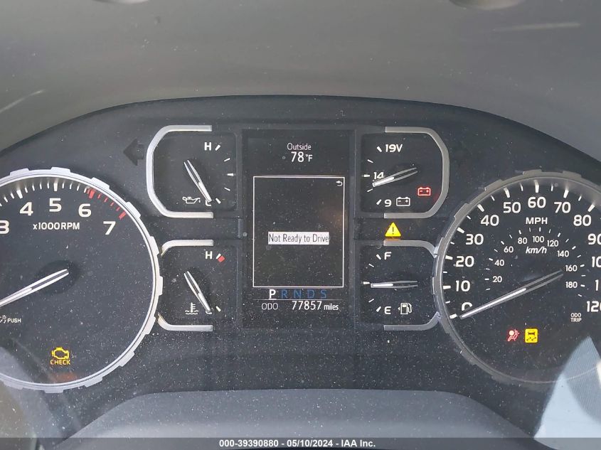 2019 Toyota Tundra Sr5 5.7L V8 VIN: 5TFDY5F15KX829535 Lot: 39390880