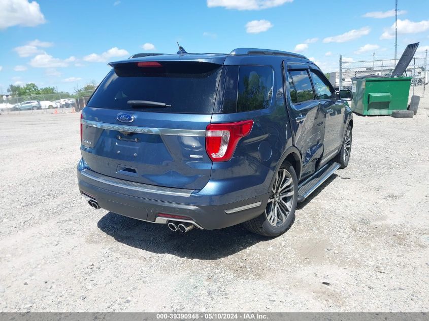 2018 Ford Explorer Platinum VIN: 1FM5K8HT9JGC53707 Lot: 39390948