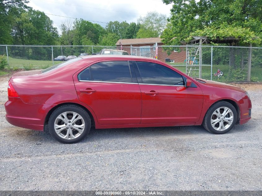 2012 Ford Fusion Se VIN: 3FAHP0HA9CR381658 Lot: 39390960