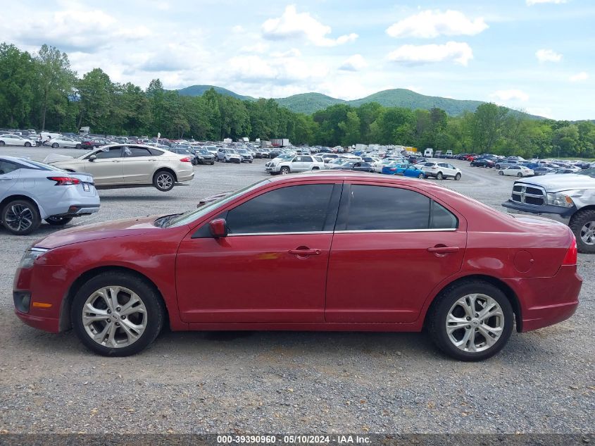 2012 Ford Fusion Se VIN: 3FAHP0HA9CR381658 Lot: 39390960