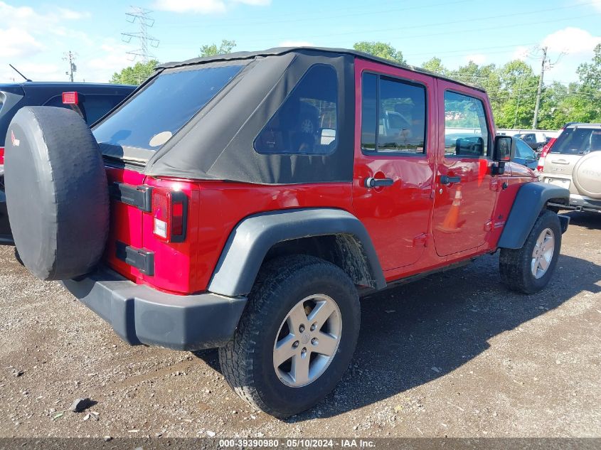 2012 Jeep Wrangler Unlimited Sport VIN: 1C4BJWDG7CL214454 Lot: 39390980