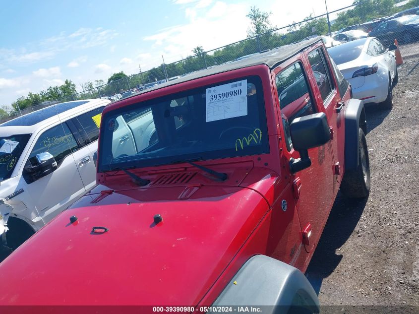 2012 Jeep Wrangler Unlimited Sport VIN: 1C4BJWDG7CL214454 Lot: 39390980