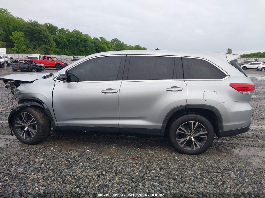 2019 Toyota Highlander Le VIN: 5TDZARFH1KS052694 Lot: 39390999