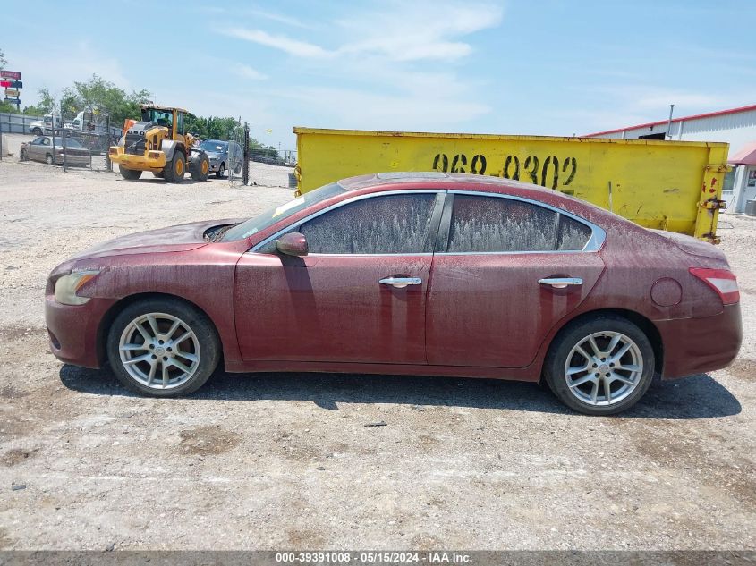 2009 Nissan Maxima 3.5 S VIN: 1N4AA51EX9C829345 Lot: 39391008