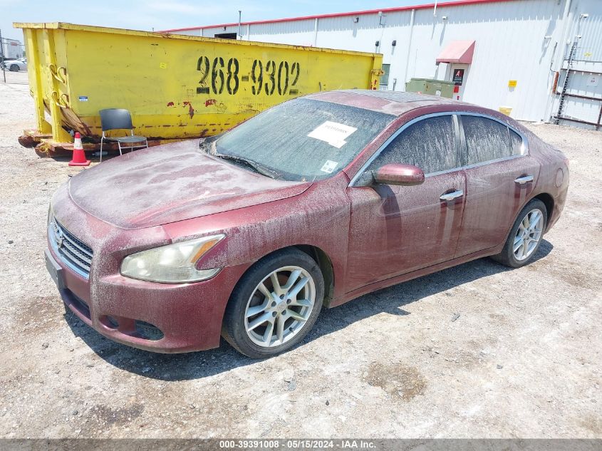 2009 Nissan Maxima 3.5 S VIN: 1N4AA51EX9C829345 Lot: 39391008