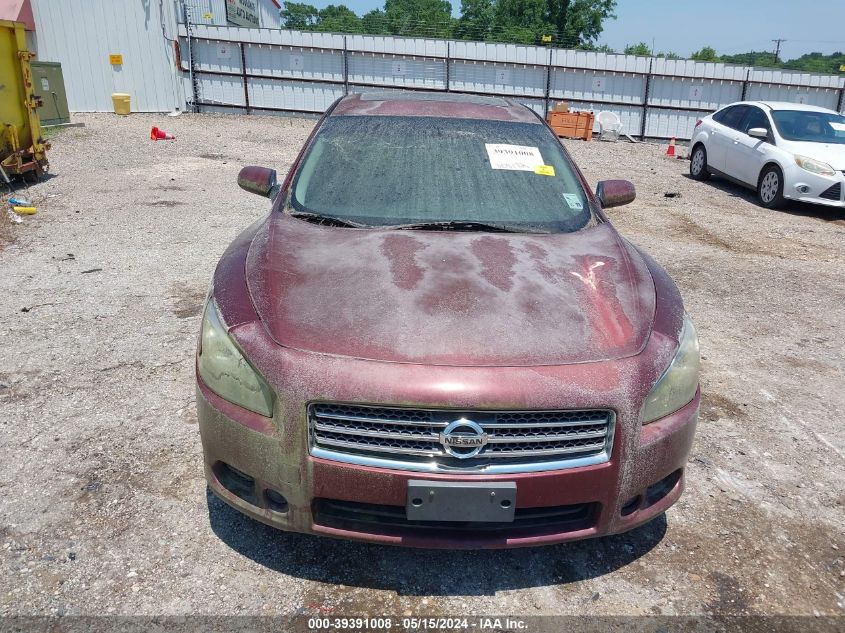 2009 Nissan Maxima 3.5 S VIN: 1N4AA51EX9C829345 Lot: 39391008