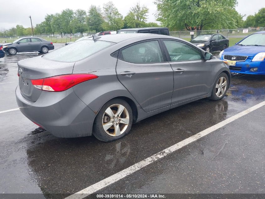 2012 Hyundai Elantra Gls VIN: 5NPDH4AE9CH100598 Lot: 39391014