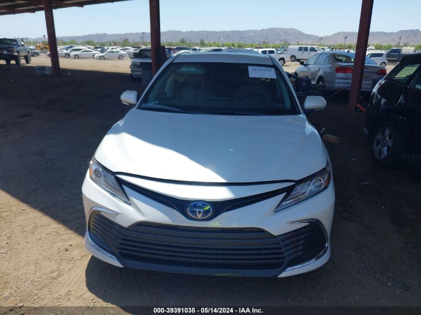 2022 Toyota Camry Xle Hybrid VIN: 4T1F31AK5NU571289 Lot: 39391035