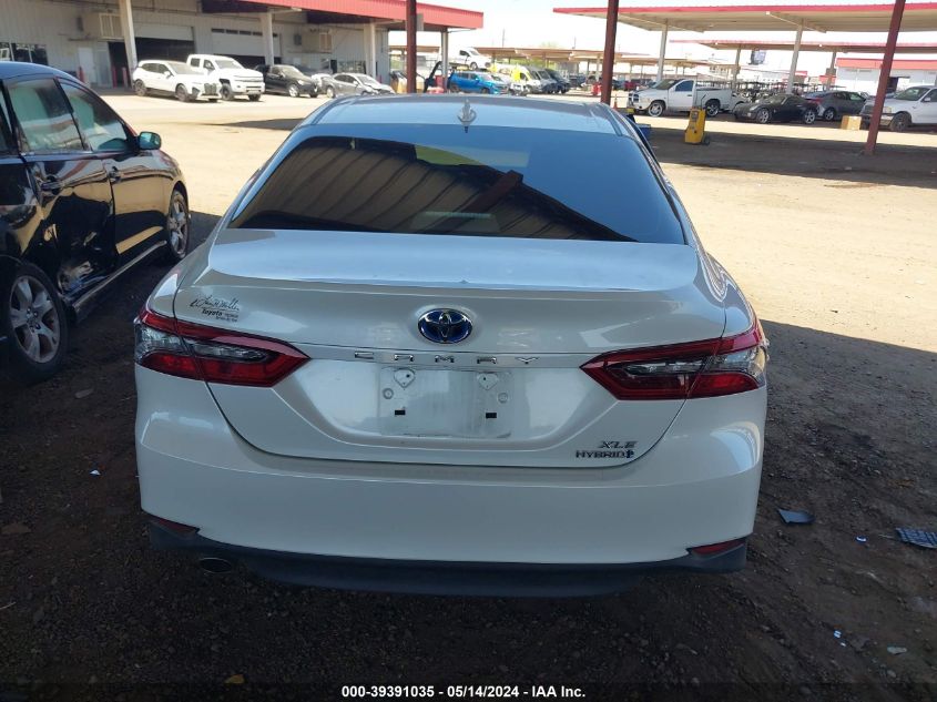 2022 Toyota Camry Xle Hybrid VIN: 4T1F31AK5NU571289 Lot: 39391035