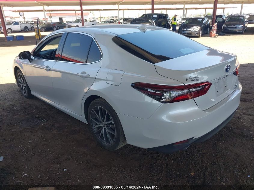 2022 Toyota Camry Xle Hybrid VIN: 4T1F31AK5NU571289 Lot: 39391035