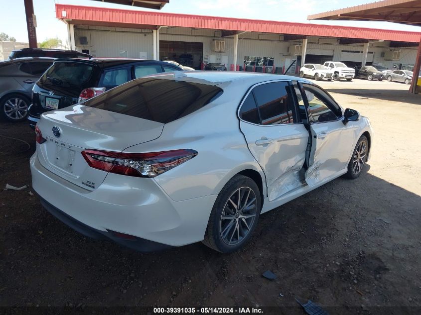 2022 Toyota Camry Xle Hybrid VIN: 4T1F31AK5NU571289 Lot: 39391035