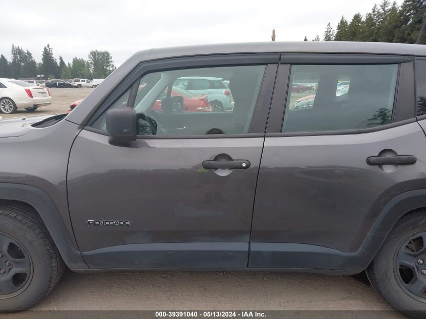 2019 Jeep Renegade Sport Fwd VIN: ZACNJAAB5KPK13433 Lot: 39391040
