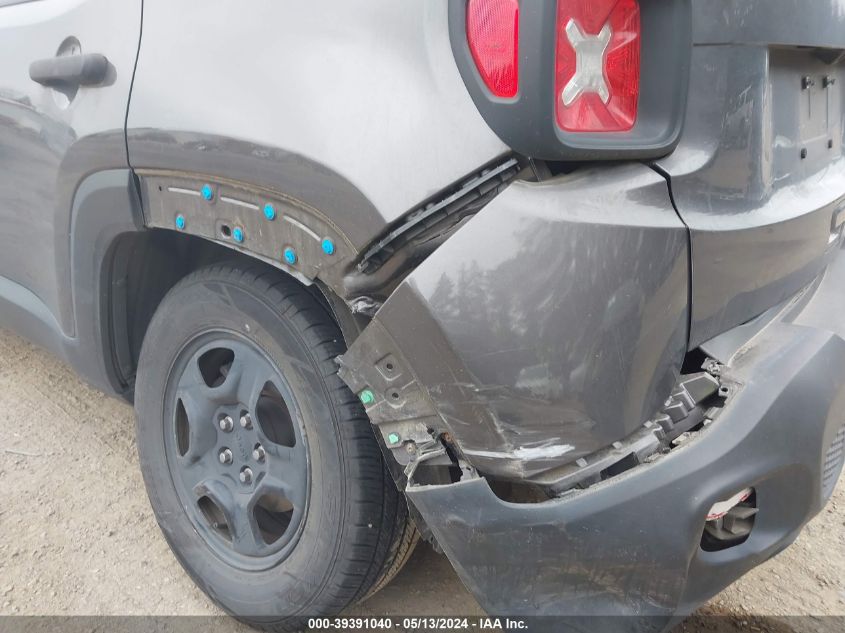 2019 Jeep Renegade Sport Fwd VIN: ZACNJAAB5KPK13433 Lot: 39391040