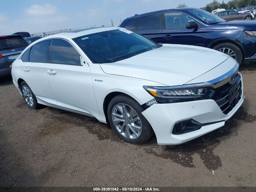 2022 Honda Accord Hybrid Ex-L VIN: 1HGCV3F59NA016056 Lot: 39391042