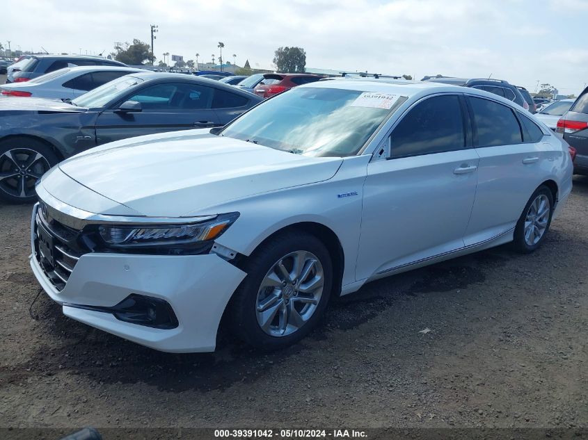 2022 Honda Accord Hybrid Ex-L VIN: 1HGCV3F59NA016056 Lot: 39391042