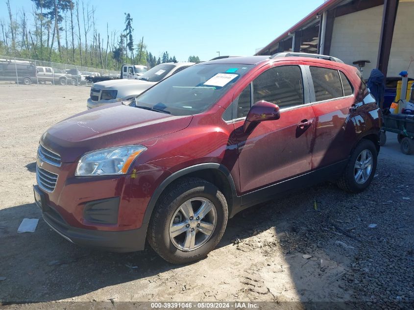 2016 Chevrolet Trax Lt VIN: 3GNCJPSB2GL236770 Lot: 39391046