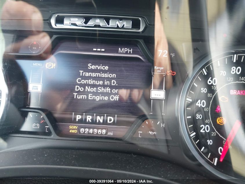 2021 Ram 1500 Big Horn 4X4 5'7 Box VIN: 1C6SRFFT1MN726033 Lot: 39391064