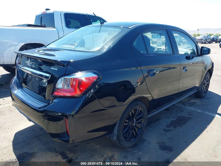 2022 Mitsubishi Mirage G4 Black Edition/Es/Le VIN: ML32FUFJ8NHF04955 Lot: 39391078