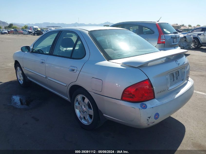 2006 Nissan Sentra 1.8S VIN: 3N1CB51D56L513586 Lot: 39391112