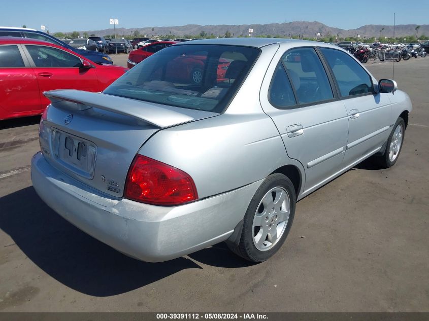 2006 Nissan Sentra 1.8S VIN: 3N1CB51D56L513586 Lot: 39391112