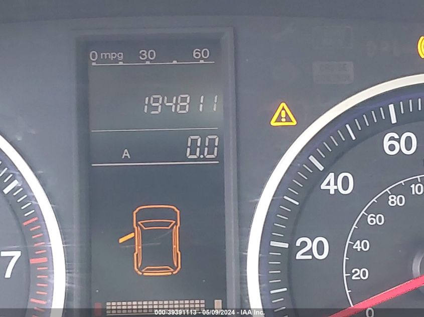 2009 Honda Cr-V Lx VIN: 5J6RE38369L016668 Lot: 39391113