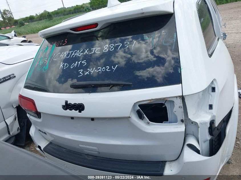 2018 Jeep Grand Cherokee Altitude 4X4 VIN: 1C4RJFAGXJC388731 Lot: 39391123