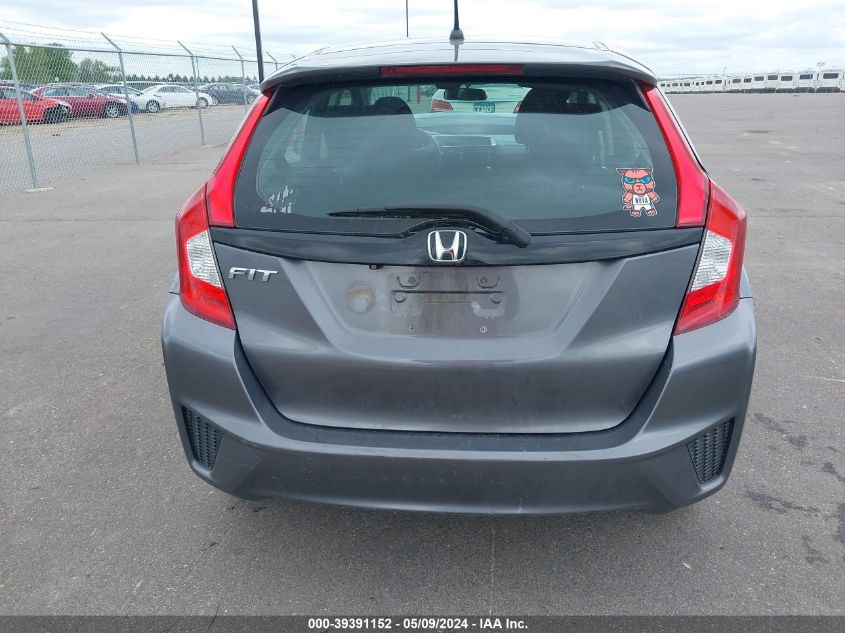 2016 Honda Fit Lx VIN: 3HGGK5H55GM700756 Lot: 39391152